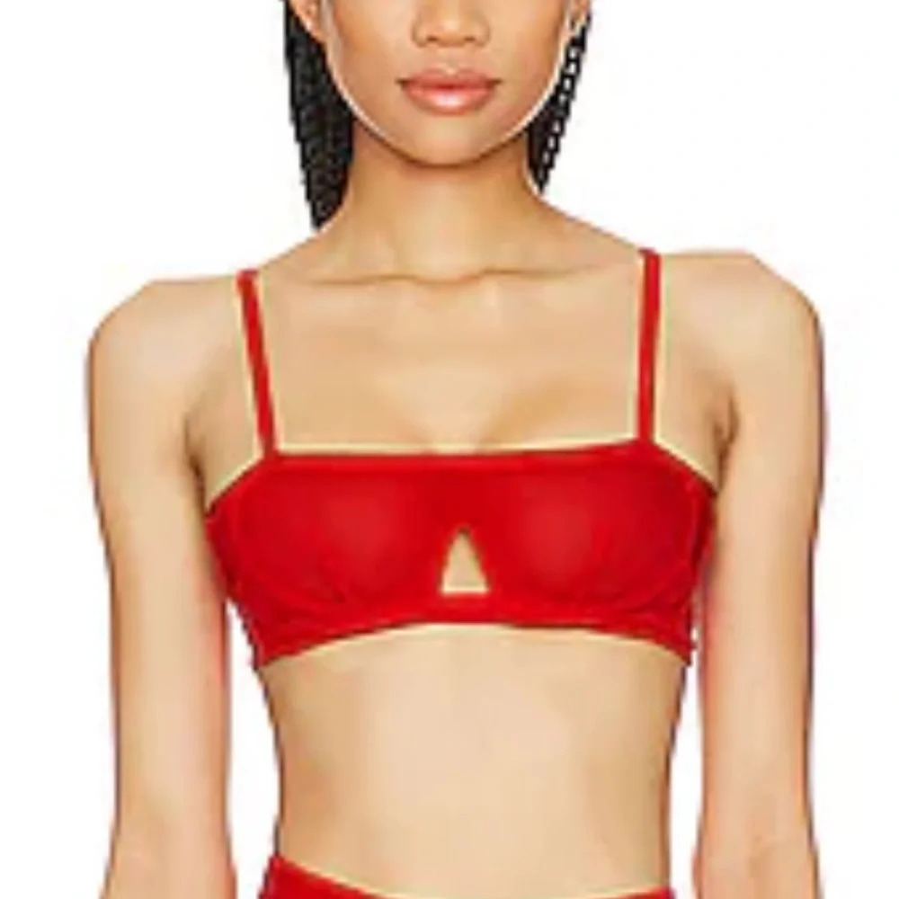 Revolve Free People We‎ Are Hah Blood Orange Wired Bra 30-38B
